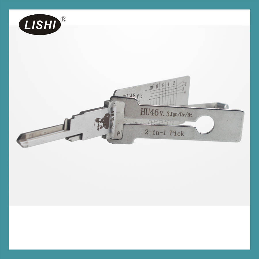Juego completo original Lishi de 2 en 1 para manipulación y descodificación de cerraduras (kit profesional de 77 piezas para cerrajeros, para todos los casos de pérdida de llaves)