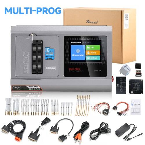 Programador multiplataforma Xhorse Multi-Prog para ECU y TCU de automóviles, con adaptador