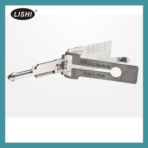 Kit auténtico de cerrajero Lishi 2 en 1: herramienta de apertura y decodificador de cerraduras (conjunto completo)