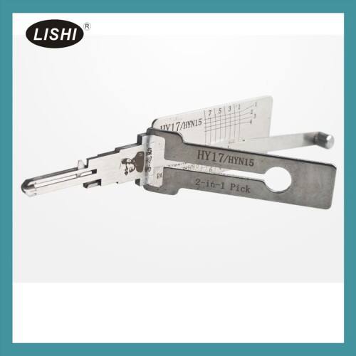 Kit auténtico de cerrajero Lishi 2 en 1: herramienta de apertura y decodificador de cerraduras (conjunto completo)