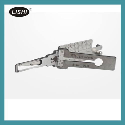 Kit auténtico de cerrajero Lishi 2 en 1: herramienta de apertura y decodificador de cerraduras (conjunto completo)