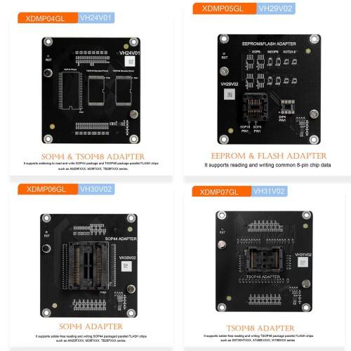 Programador multiplataforma Xhorse Multi-Prog para ECU y TCU de automóviles, con adaptador