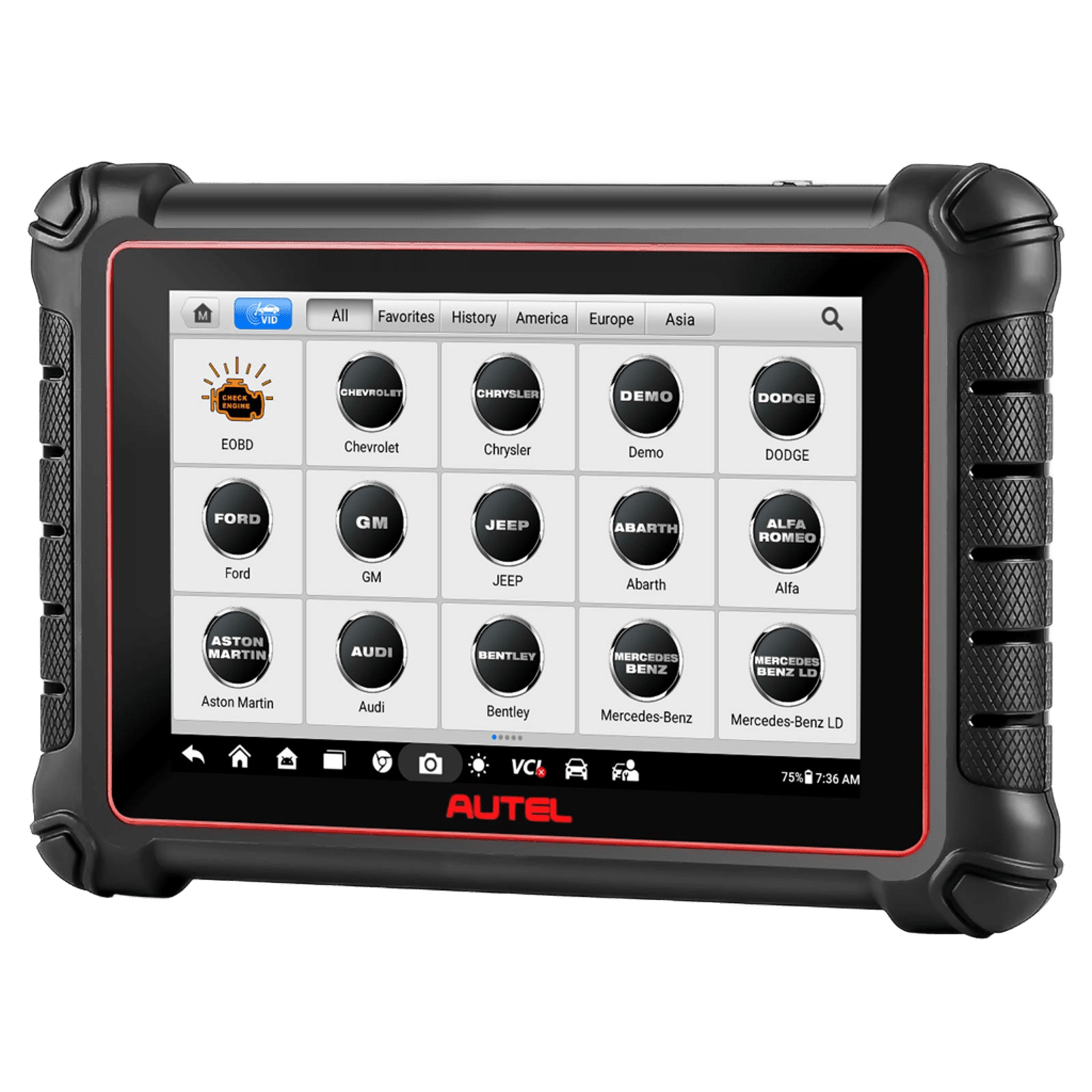 Escáner de diagnóstico inalámbrico bidireccional Autel MaxiPRO MP900Z-BT con codificación de unidades de control electrónico (ECU) (CAN FD / DoIP)