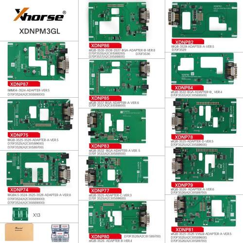 Programador multiplataforma Xhorse Multi-Prog para ECU y TCU de automóviles, con adaptador