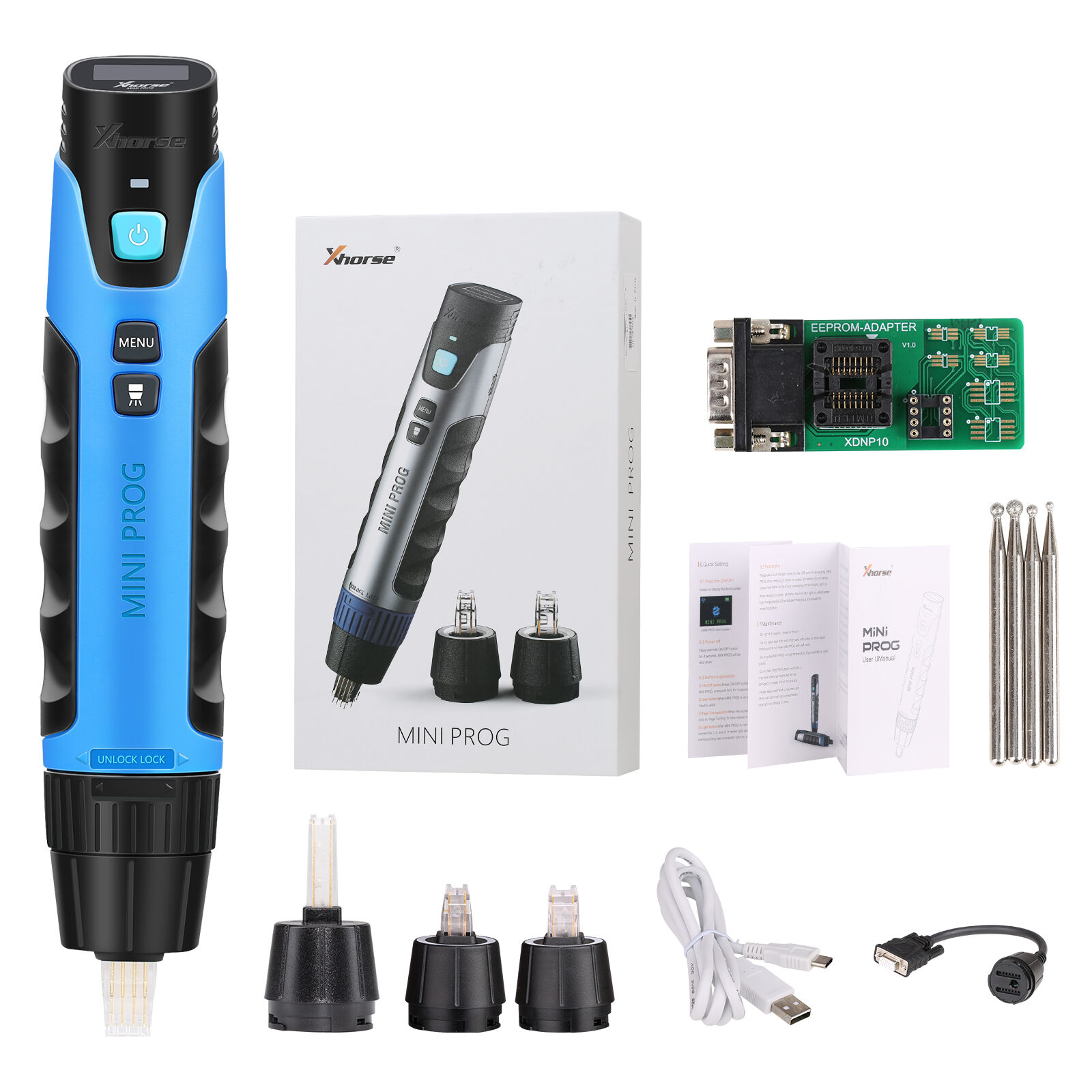 Programador Xhorse VVDI MINI Prog sin soldadura para EEPROM y MCU (control mediante aplicación Bluetooth/WiFi)