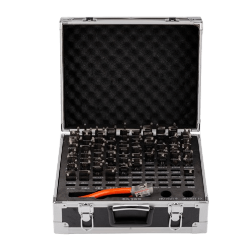 Kit auténtico de cerrajero Lishi 2 en 1: herramienta de apertura y decodificador de cerraduras (conjunto completo)