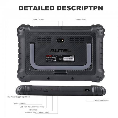 Herramienta de diagnóstico bidireccional Autel MaxiSys MS906 Pro con codificación avanzada de unidades de control electrónico (ECU) (CAN FD / actualizable para sistemas ADAS)
