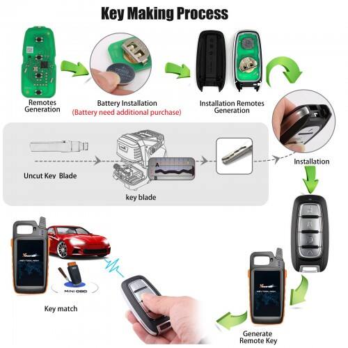 Mando a distancia inteligente Xhorse XM38 estilo Chrysler con 4 botones XSCH01EN