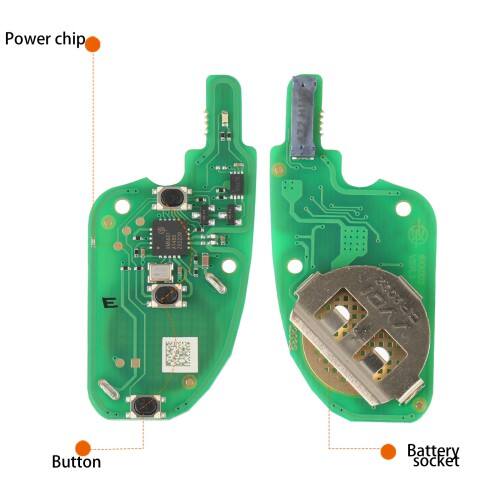 Llave remota super Xhorse DS, estilo de 3 botones (chip super integrado) XEDS01EN