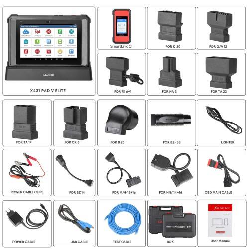 Herramienta de diagnóstico automotriz Launch X431 PAD V Elite