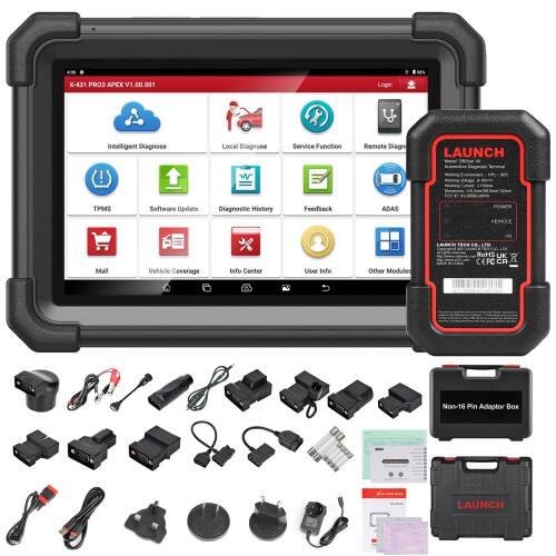 Dispositivo de diagnóstico automotriz bidireccional Launch X431 Pro3 Apex con mapa topológico (actualización mejorada del X431 V+)
