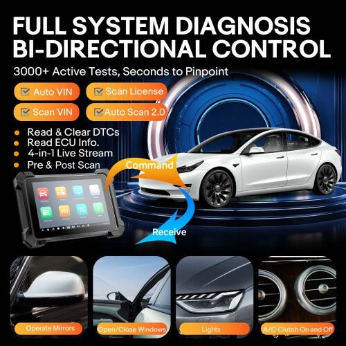 Tableta de diagnóstico automotriz Autel MaxiCOM MK908 PRO II