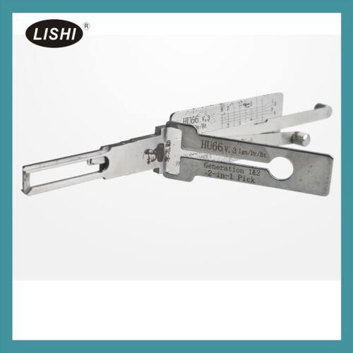 Kit auténtico de cerrajero Lishi 2 en 1: herramienta de apertura y decodificador de cerraduras (conjunto completo)