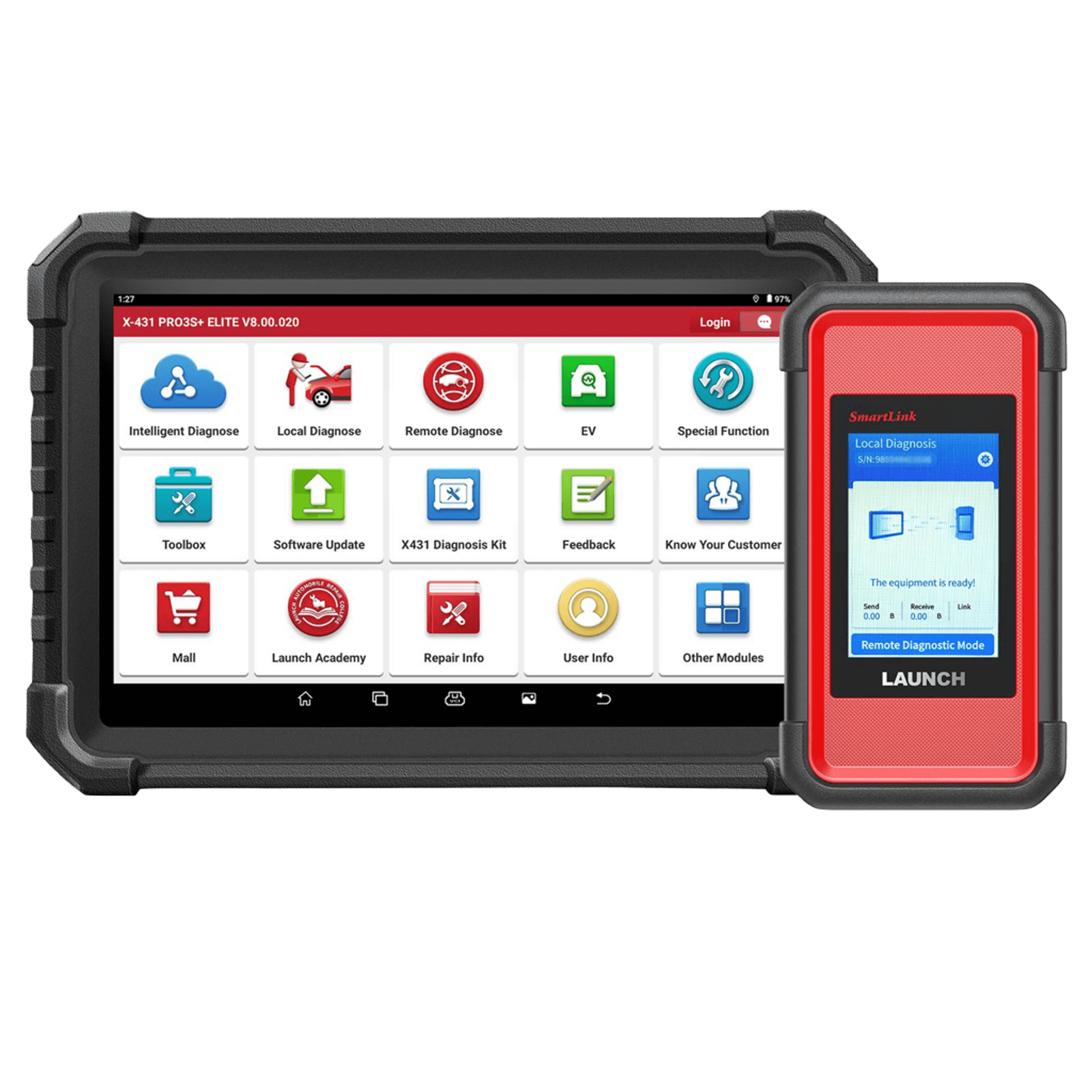 Herramienta de escaneo bidireccional Launch X431 PRO3S+ Elite