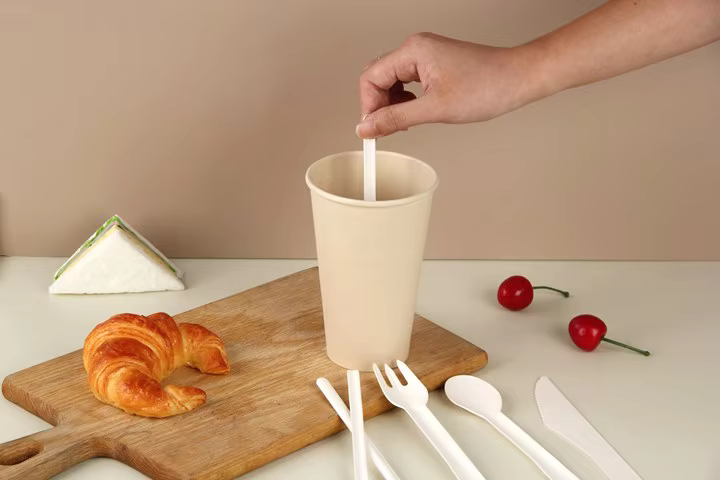 Customizable Paper Stirrer Disposable Bamboo Coffee Stir Stick Biodegradable Eco-Friendly with Custom Printing for Liquid Use supplier