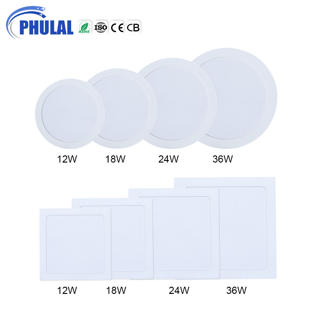 Đèn Chiếu Sáng Trong Nhà Cho Nhà Và Văn Phòng Khung Không Tấm Đèn LED 5W 9W 12W 18W 24W 36W tròn Vuông SMD Âm Trần