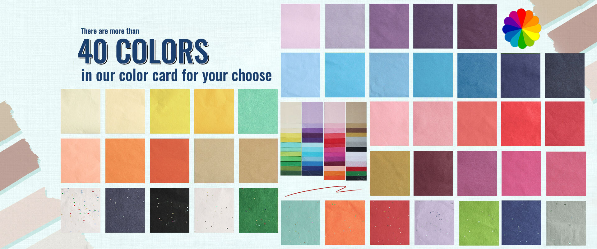 Colored tissue paper