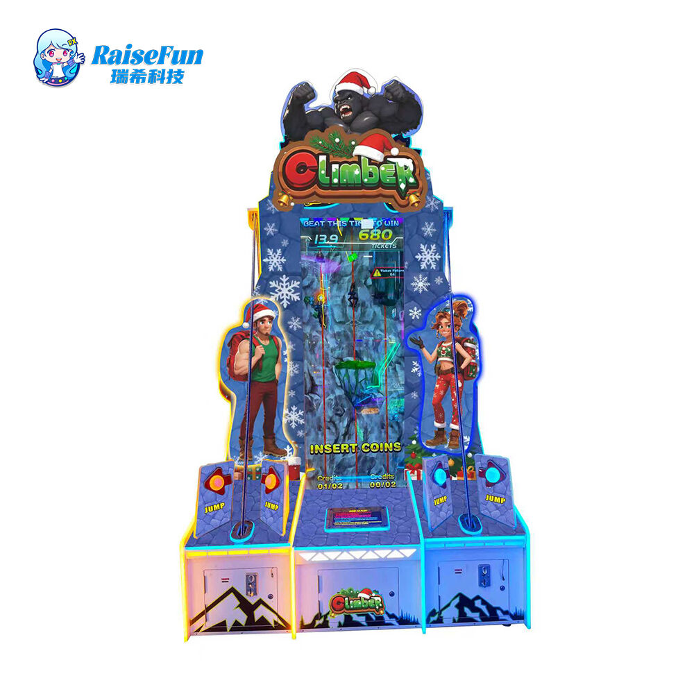 Climber Christmas-themed LED Screen Redemption Ticket Arcade Game Machine 