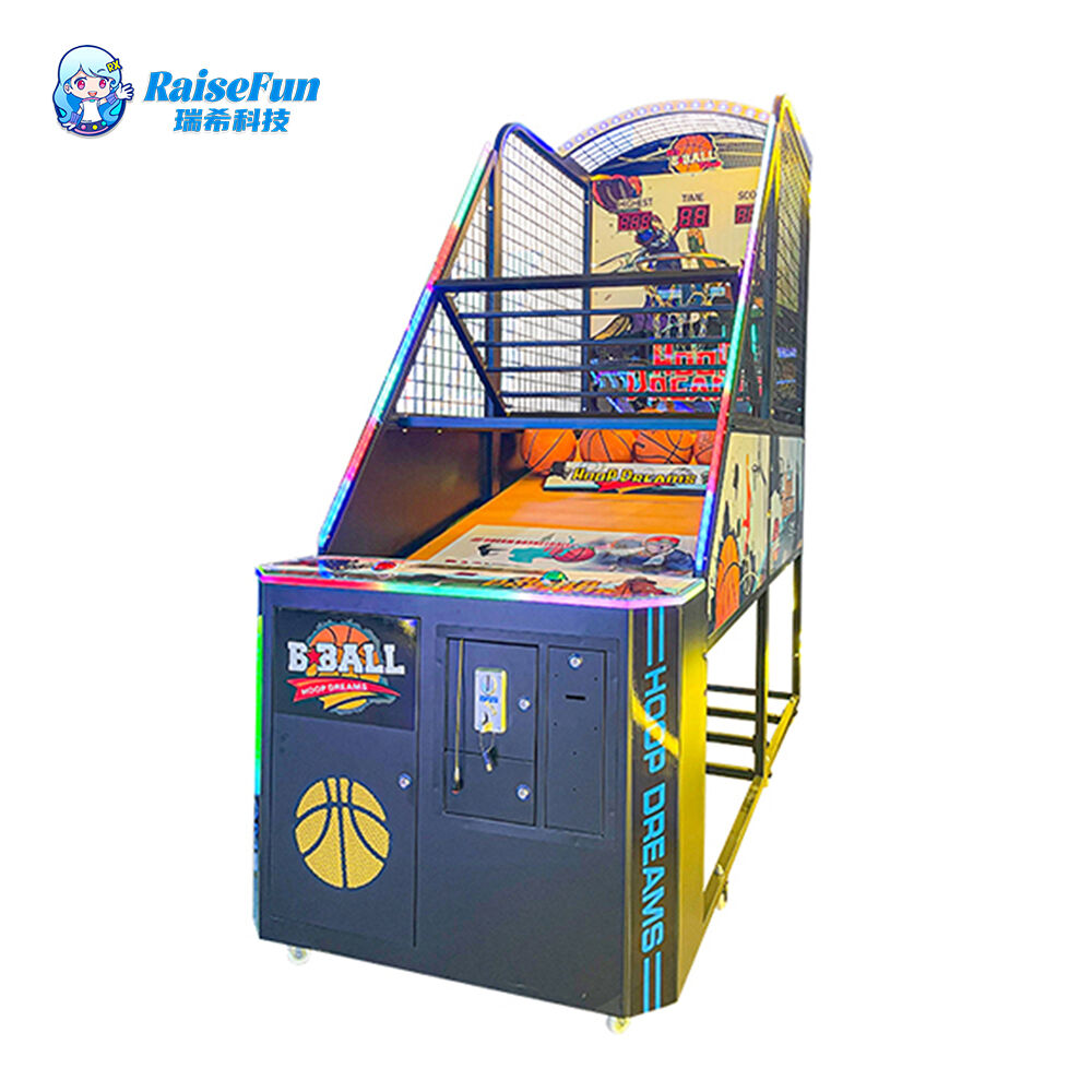 Lighting Metal Basketball Shooting Hoops Machine