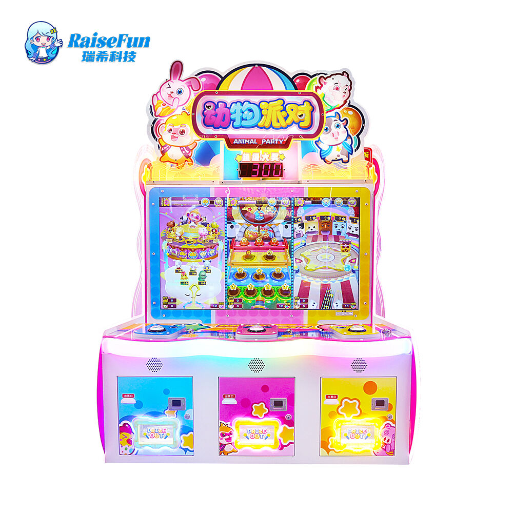 LED స్క్రీన్ వీడియో బహుమతి లాటరీ గేమ్ మెషిన్ 3 ప్లేయర్ ఫర్ కిడ్