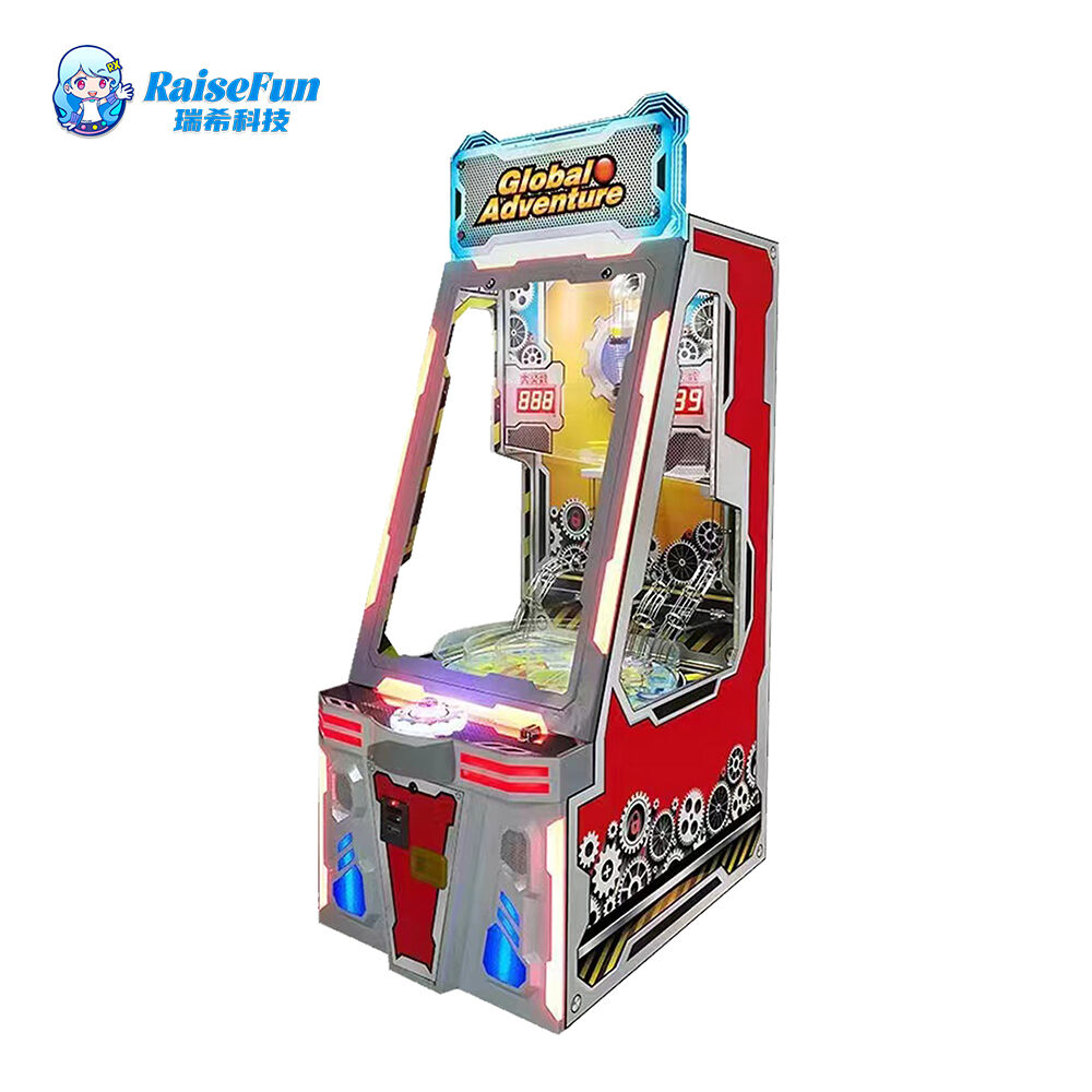 Coin Pusher Lottery Ticket Arcade Machine Global Adventure
