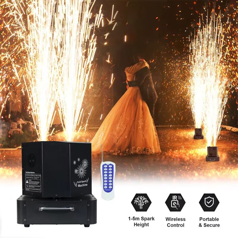 1300W360 degree rotating double head cold spark machine