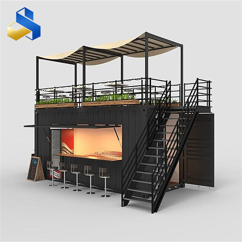 Beach stall prefabricated modular container houses