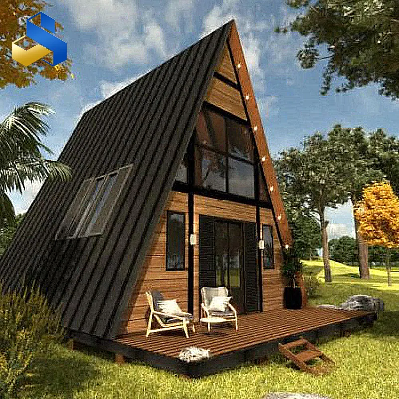 Trekanthjulmønster Containerhus – Holdbart, pladssparende og modulært prefabrikeret hus