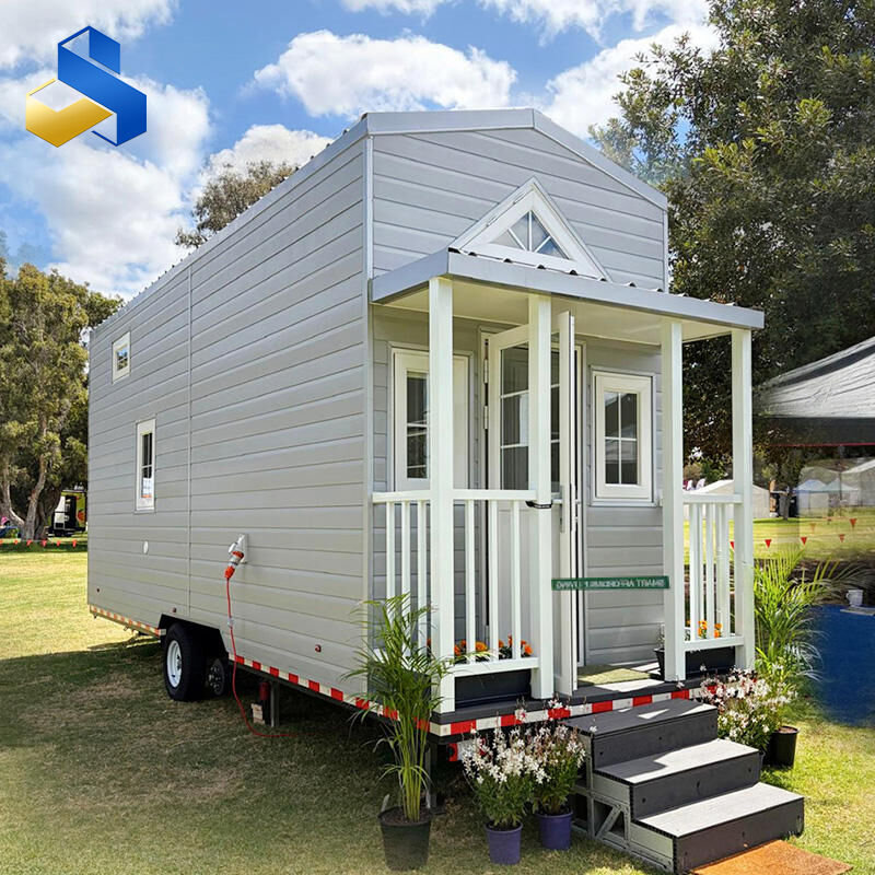 Mobile trailer container houses