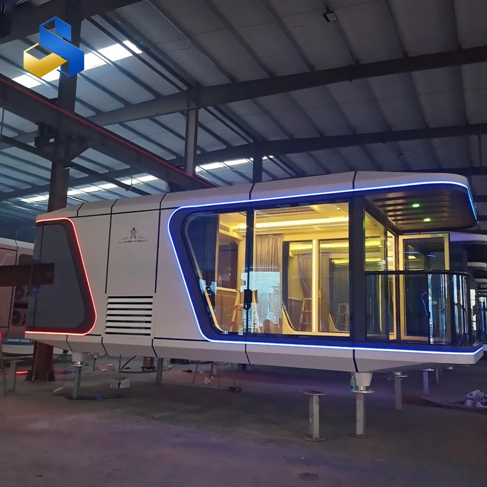 Prefab Space Capsule Hus | Transportabelt Futuristisk Mikrohus til Camping og Off-Grid Liv