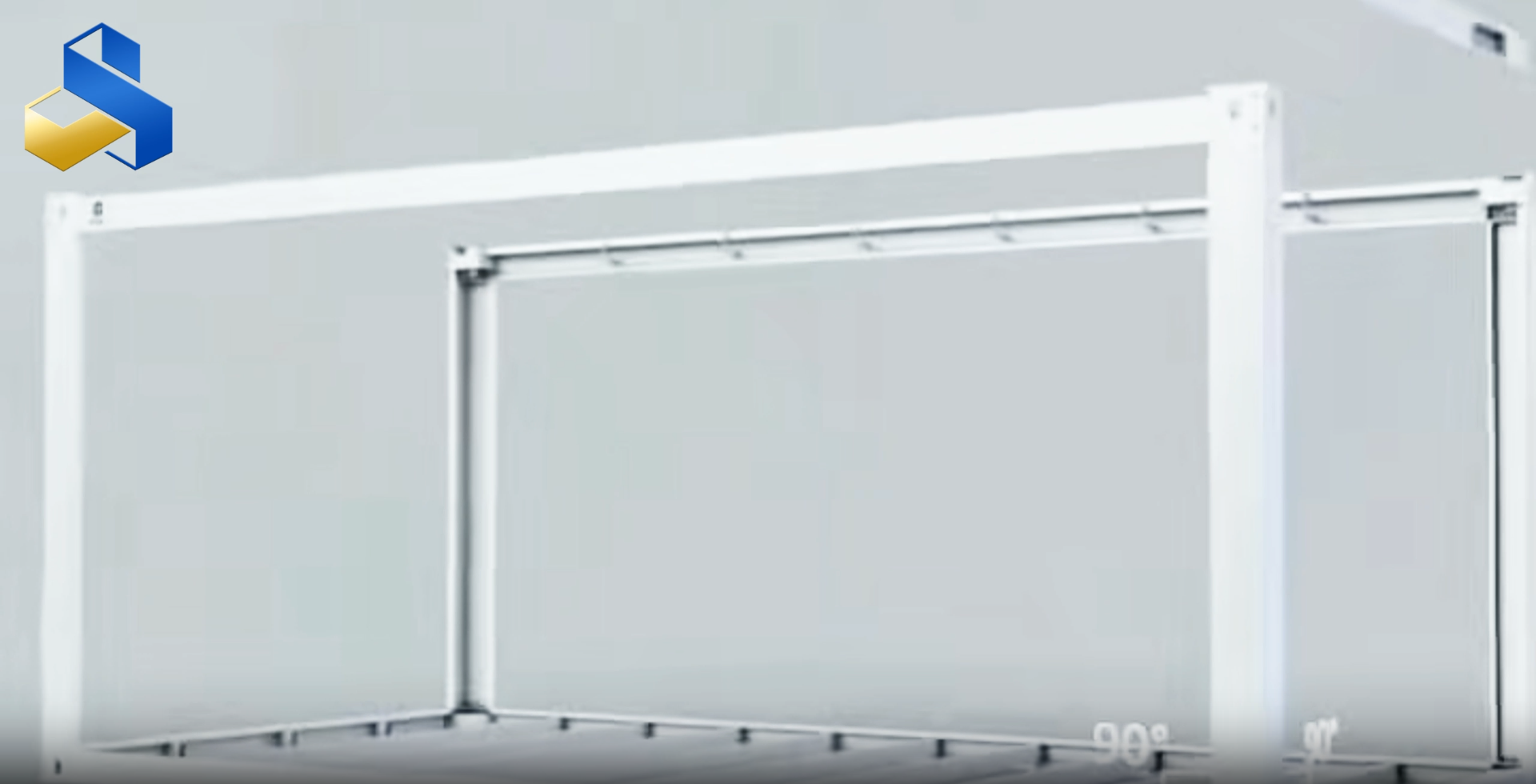 3D Installation Process of Container Houses