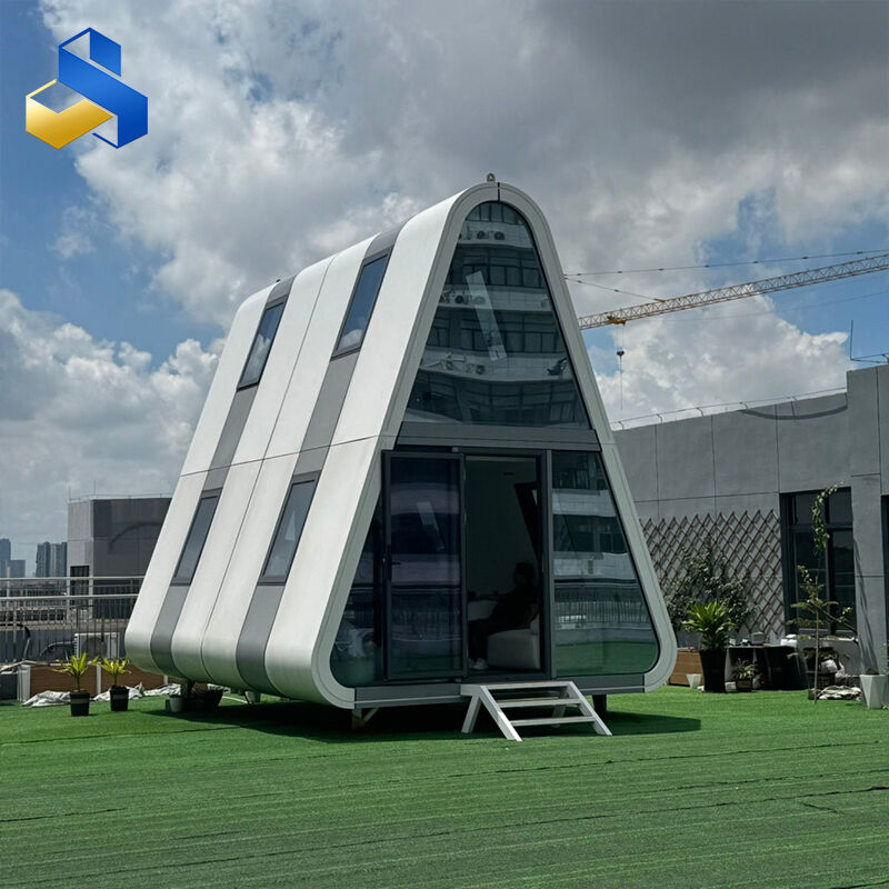 Triangular Space Capsule Container Cabins