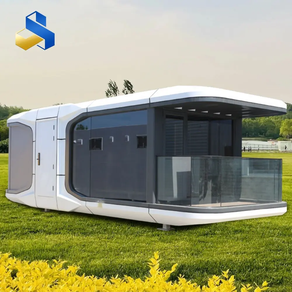 Forhåndsbygget Fragtskibs Space Capsule Hus | Klar-til-at-bo Prefab Container Hjem