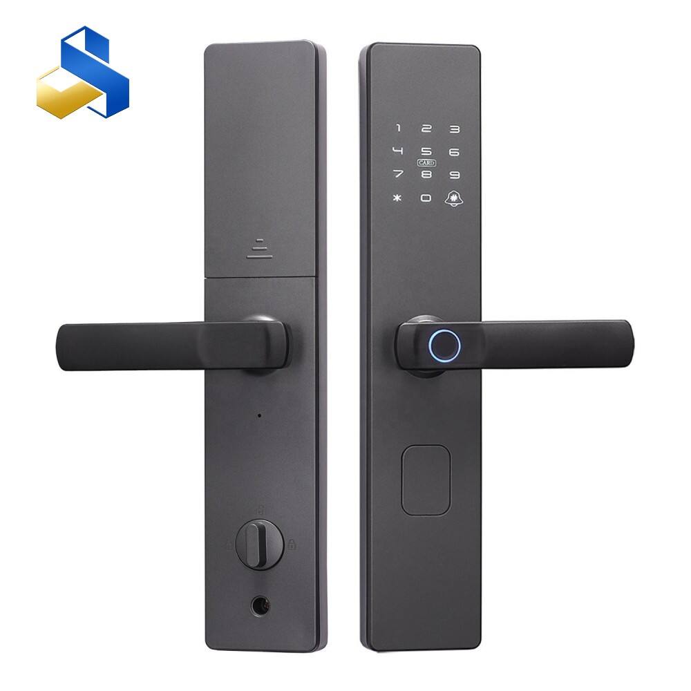 Container house safety doors with smart locks