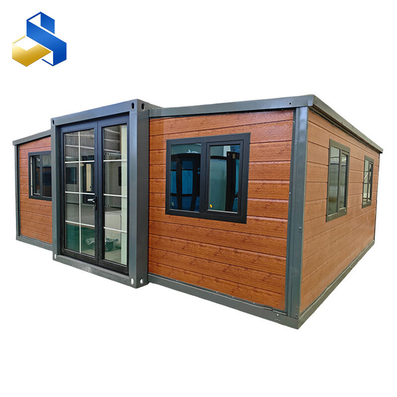 Wooden prefabricated foldable container houses