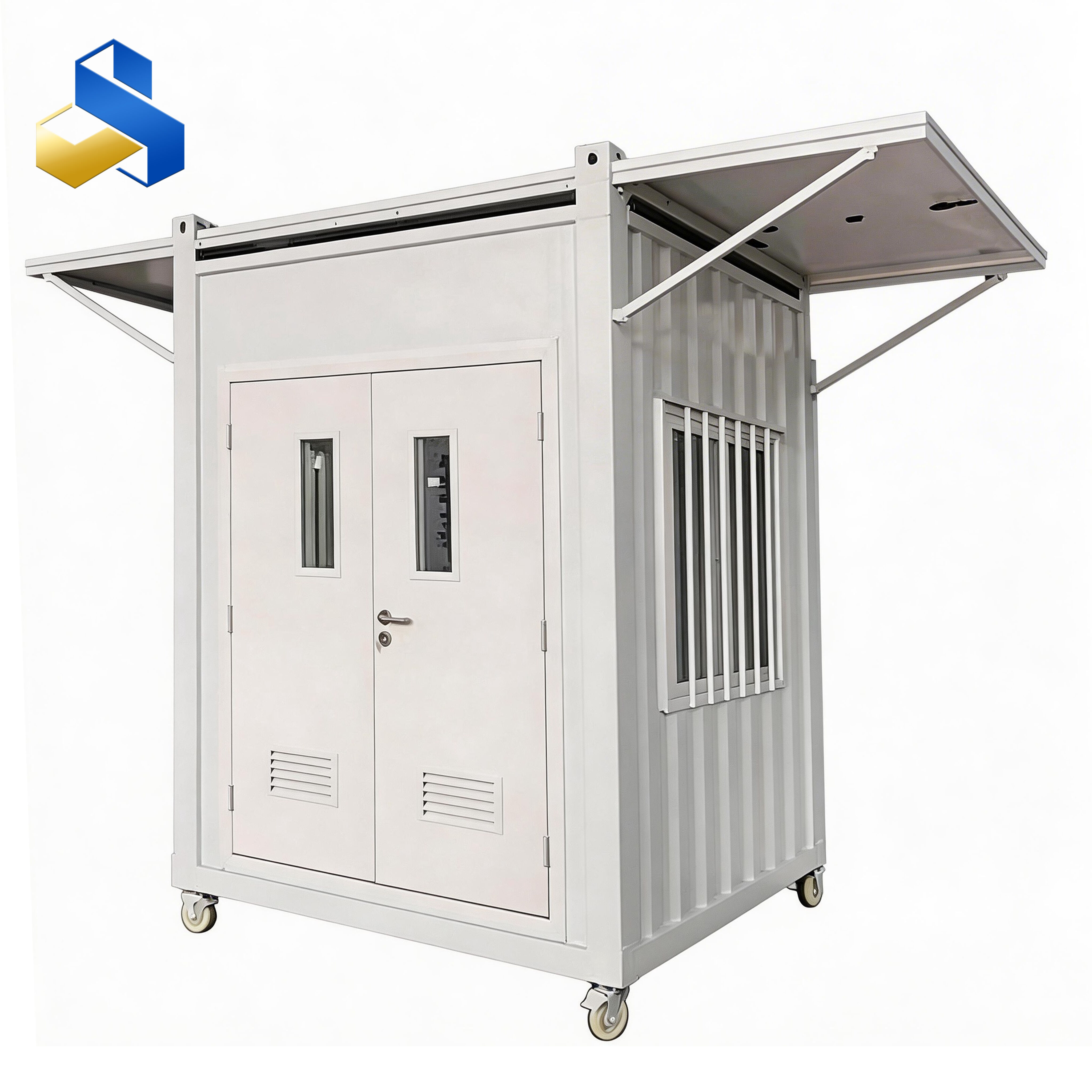 Removable shopping mall trailer container houses