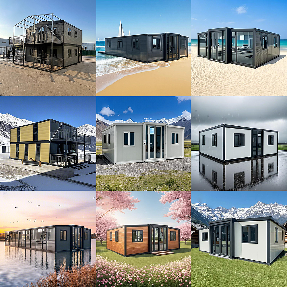 20-Foot Double-Wing Expandable Container House | 56㎡ Steel Structure ...