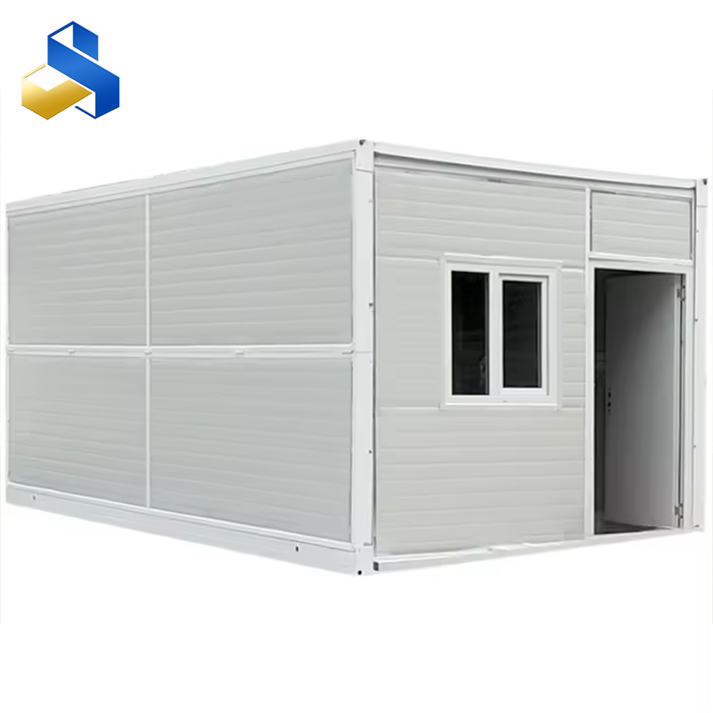 High-quality flat-bottom waterproof foldable container houses