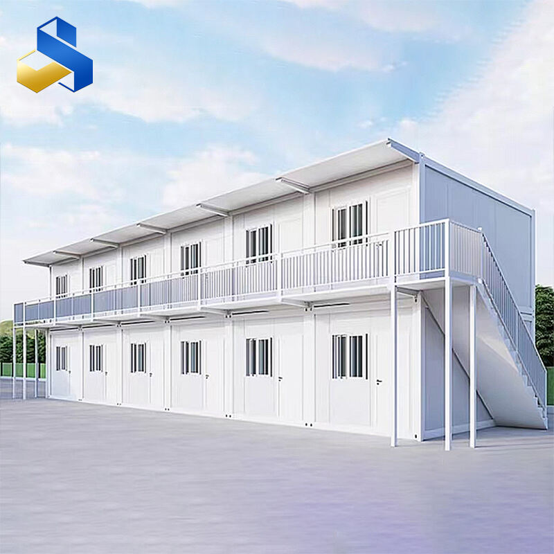 Flat-bottom expandable container house