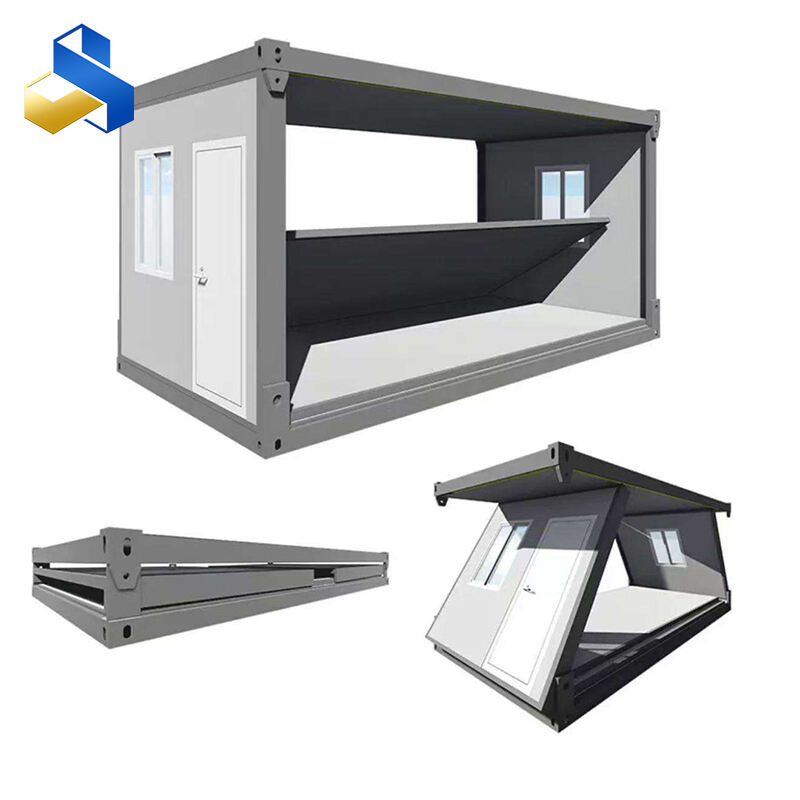 High-quality steel-wood sandwich panel foldable container houses