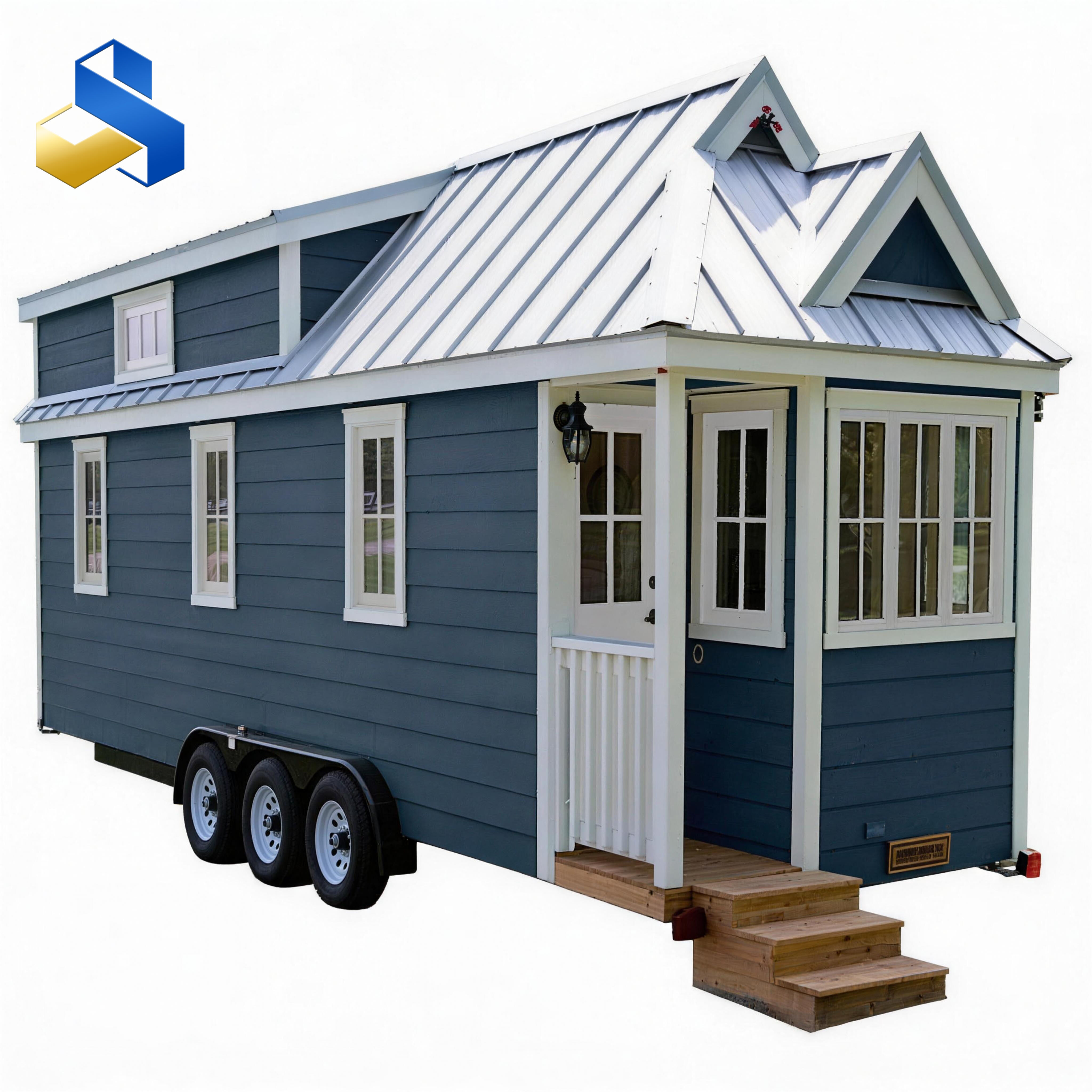 Mobile luxury family portable trailer container houses