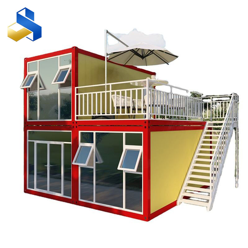 Prefabricated luxury villa modular container assembly houses