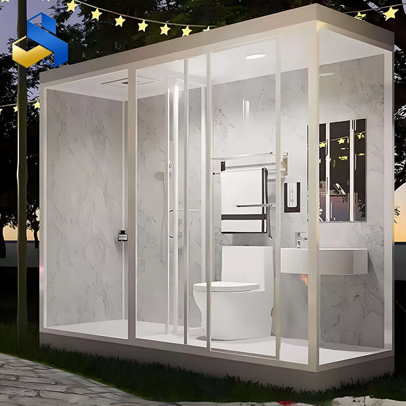 Family hotel bathroom prefabricated modular pod