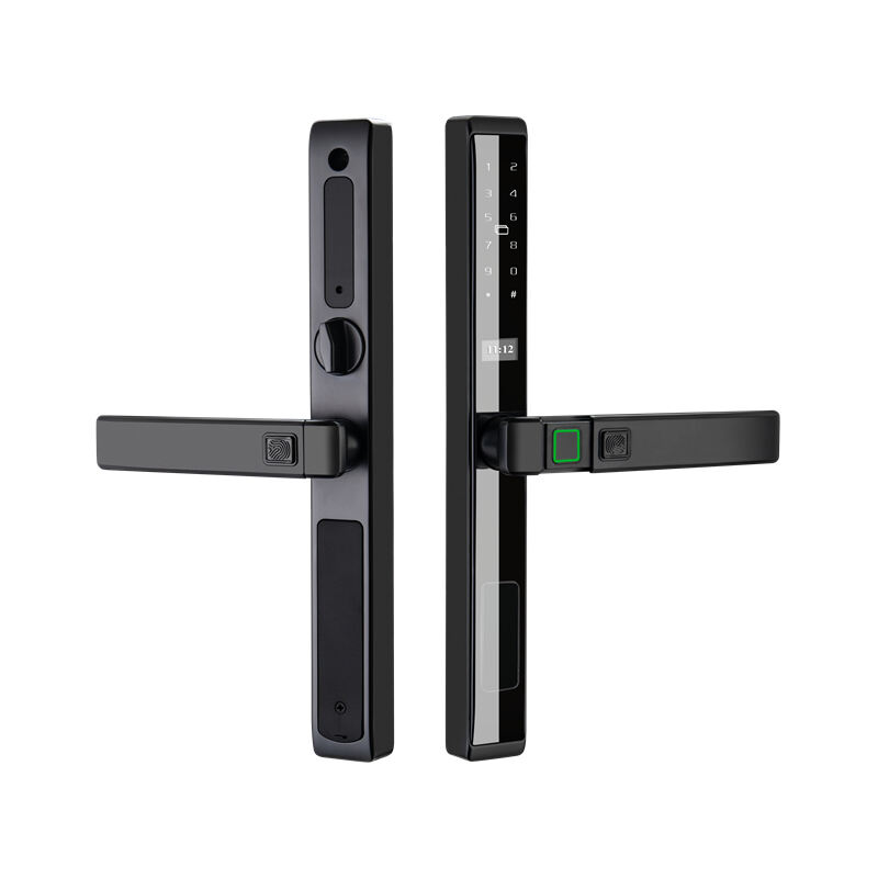 J02 Sliding Cover Semi-automatic IP66 Waterproof Thermal Break Aluminum Smart Lock