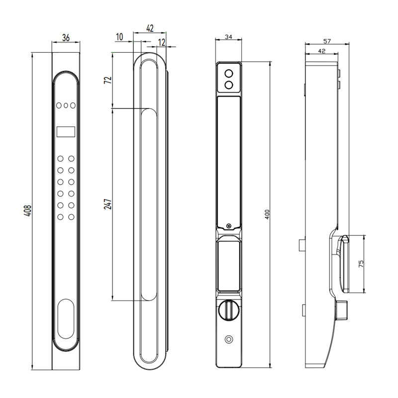 X8 Fully-automatic 3D Facial Recognition IP66 Waterproof Thermal Break Aluminum Smart Lock