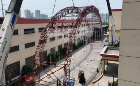The Saudi Steel Arc-shaped Folding Truss Project in 2023