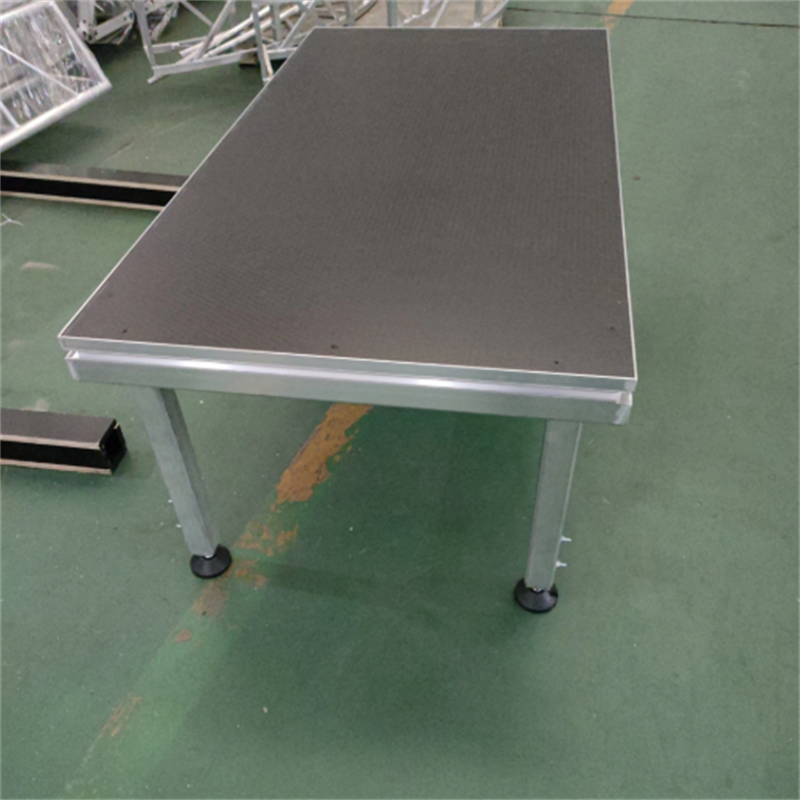 Aluminum square leg stage