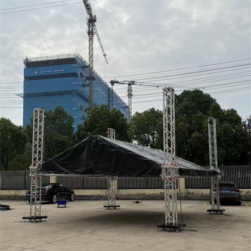 SZ Group 290 Spigot Aluminum Truss  5m × 5m × 4m Gable Roof Application Solution