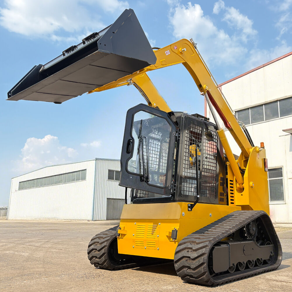 Aumente la productividad con nuestras confiables cargadoras sobre orugas tipo skid steer