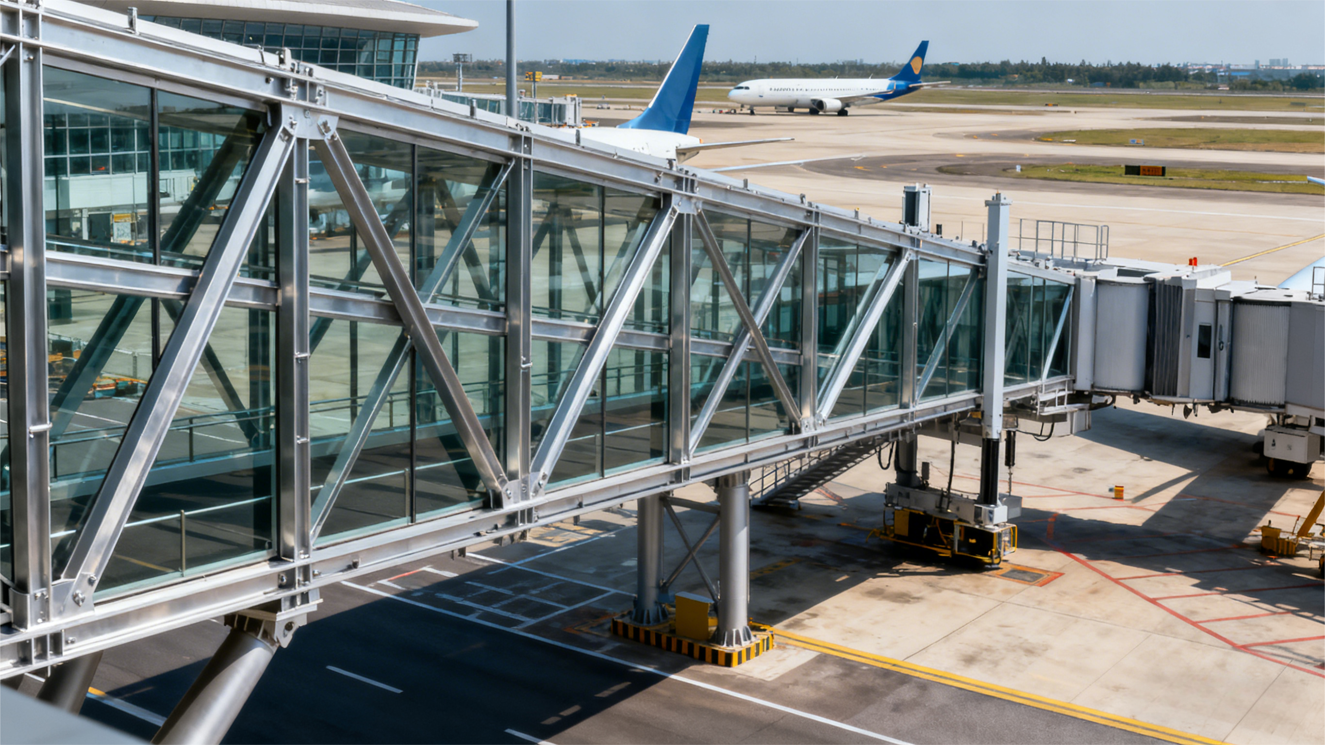 Steel structure airport details